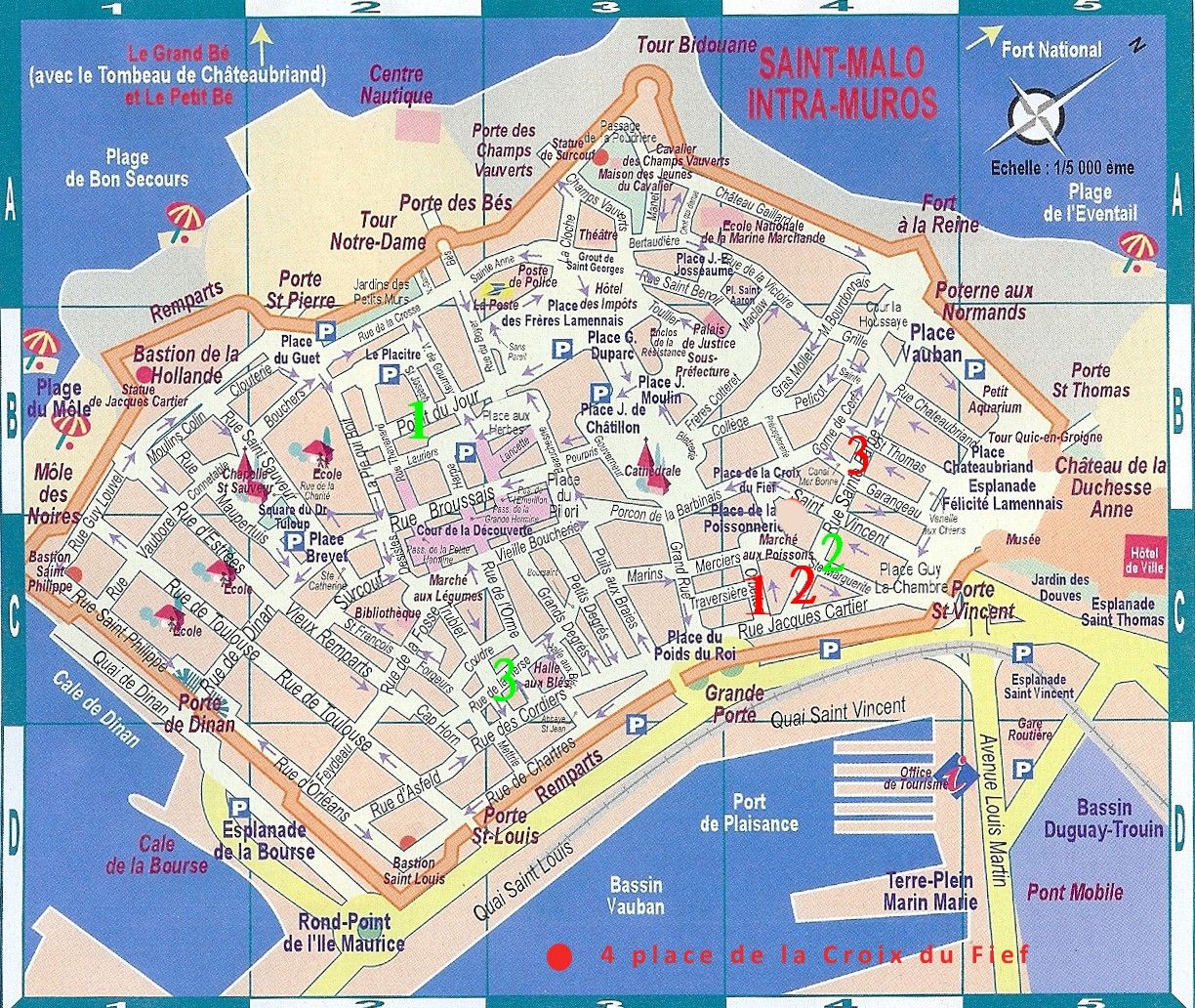 carte geographique de saint malo