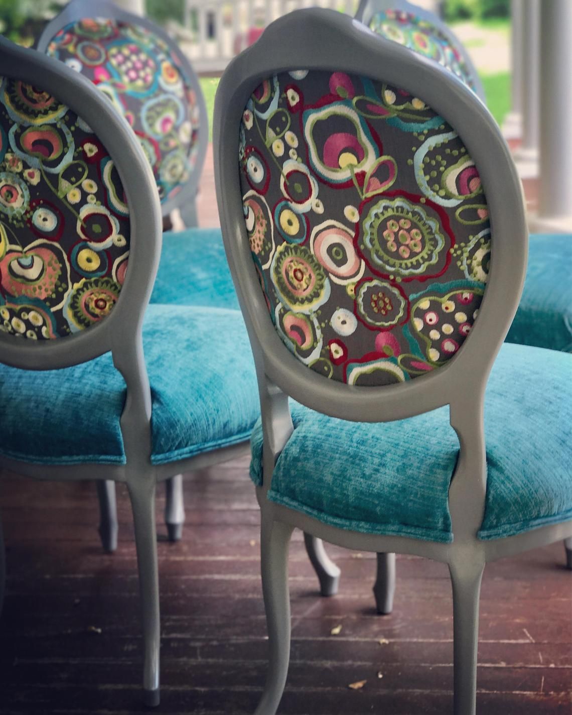 Eclectic Boho Side Chair Etsy Leather Dining Room Chairs