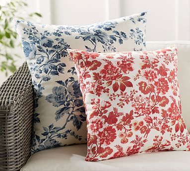 Americana Fl Indoor Outdoor Pillow Pillows Americana Fl Indoor Outdoor Pillow, Pottery Barn Outdoor Pillows Red