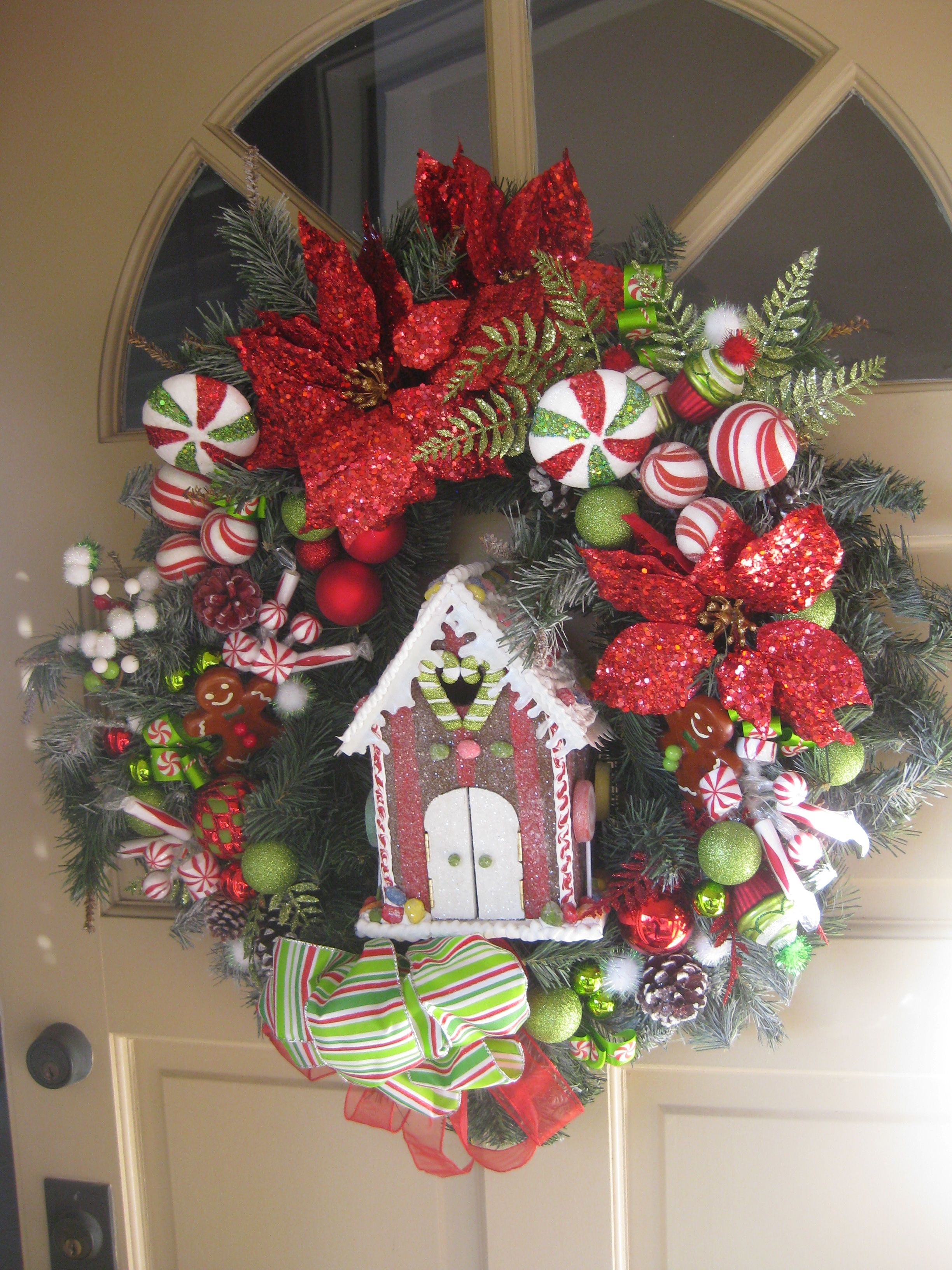 Gingerbread House wreath for 2012 | Xmas decorations, All things