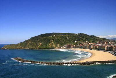 A View Of San Sebastian From Across The Bay Campingsansebastian A View Of San Sebastian From Across The Bay Campingsansebastian