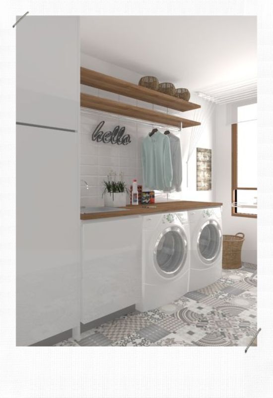 38 top idées de décorations de buanderies Laundry Room Layouts, Modern Laundry Rooms, Laundry Room Shelves, Laundry Room Remodel, Laundry Room Organization, Laundry Room Decor, Organization Ideas, Storage Ideas, Dream Laundry Room