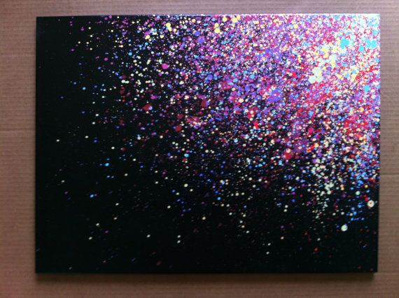 18 x24 Paint Splatter Canvas Splatter Paint Canvas Simple Acrylic 40-easy-landscape-painting-ideas-easy-acrylic-painting-47-off
