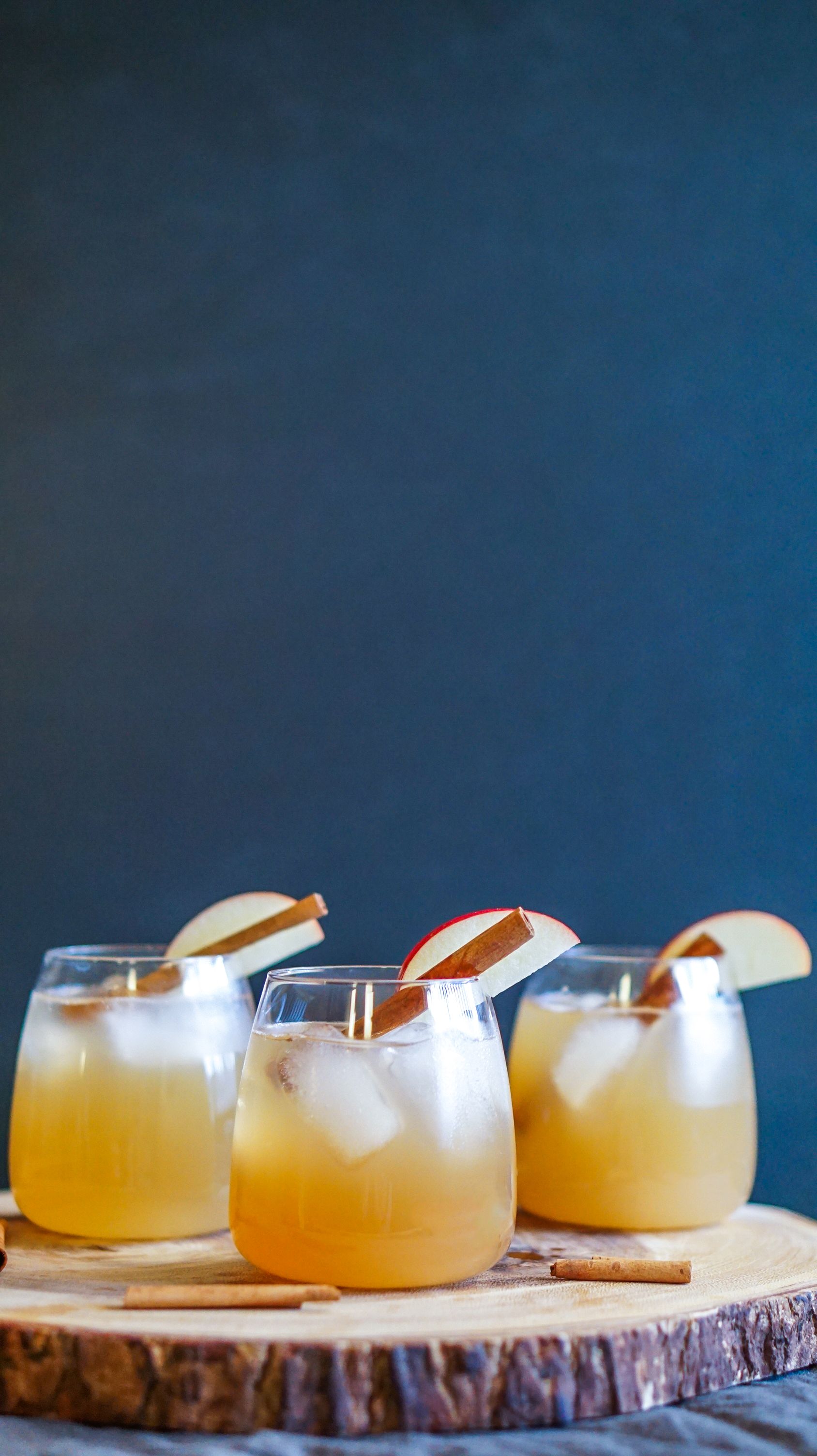 Spiced Apple Old Fashioned - Kaylin Bakes Make Simple Syrup, Make It Simple, Hot Toddy, Angostura Bitters, Old Fashioned Glass, Spiced Apples, Simmered, Apple Slices, Mortar And Pestle