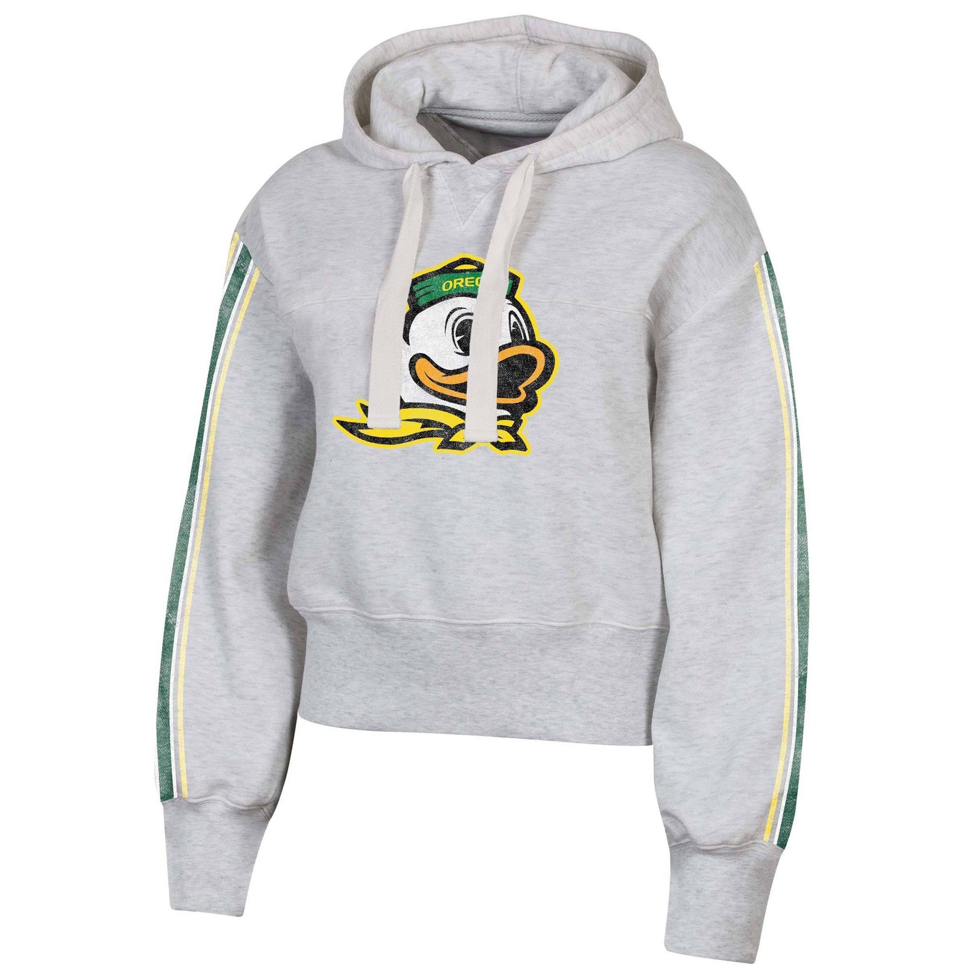 Ladies Cropped Hoodie Garage Cotton Iowa State Cyclone Logo