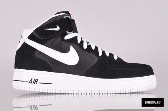 nike air force 1 mid black and white nike air force 1 mid black and white