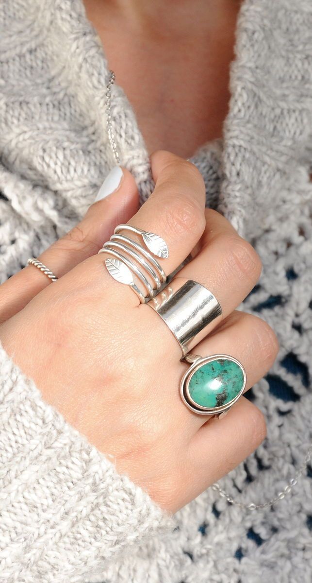 Silver Plated Ring Brass Ring Women Rings Jewelry Ring Wholesale Ring Silver Plated Adjustable Leaf Dotted Ring