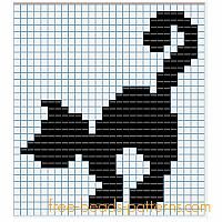 Black cat pattern. This design was meant for hama beads but I think it could eas...