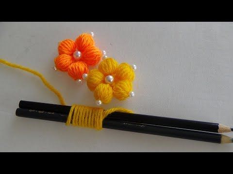 Hand Embroidery: Making Flowers With Simple Trick - YouTube #bonnets