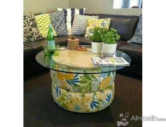 Tables Pour Maison Afrimalin Cote D Ivoire 50 000 Fcfa Bricolage Table Basse Recycler Des Pneus Meubles En Pneus