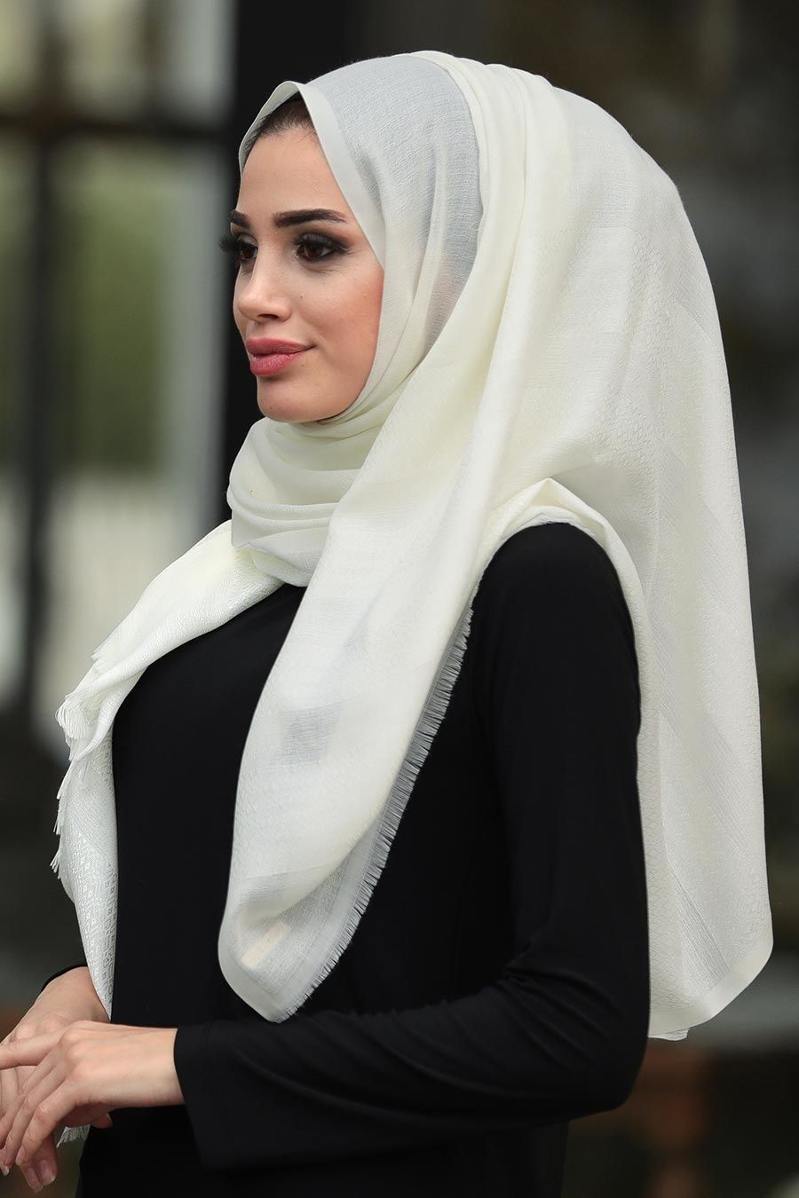 Neva Style Cizgili Desenli Ekru Sal 7508e Tesetturisland Com Nevada Sal Esarp