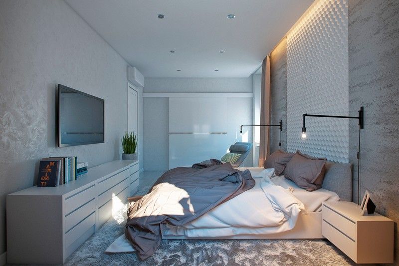 Einrichtungsbeispiele Schlafzimmer Schlafzimmer Ideen in Weiß – 75 moderne Einrichtungsbeispiele - Neueste