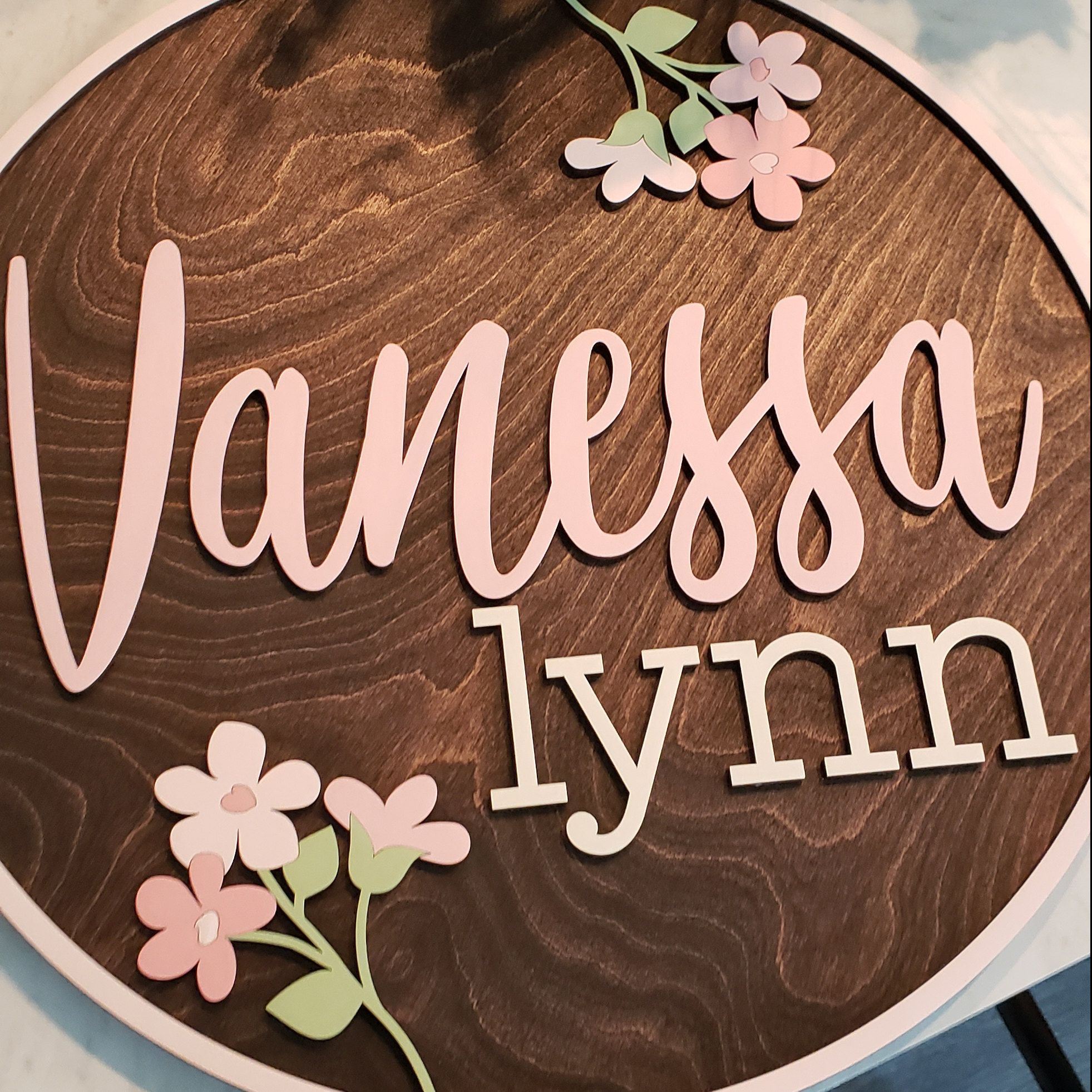 Download Personalized Name Wood Sign Round Personalized Baby Name Sign Custom Name Nursery Sign Kids Name Sign Wooden Personalized Name Sign Bridal Shower Cake Topper Baby Name Signs Custom Cake Toppers