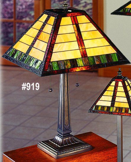 Mission Lamp 919 Kings River Gifts Stained Glass Shades Lamps Stained Glass Lamp Shades, Mission Style Lamp Shade Patterns