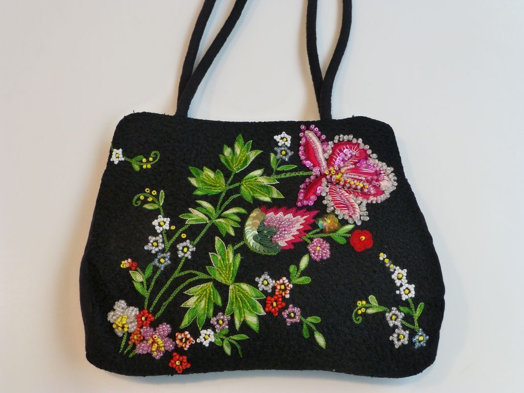 Vintage Livingston Beaded Handbag Purse Vintage Livingston Beaded
