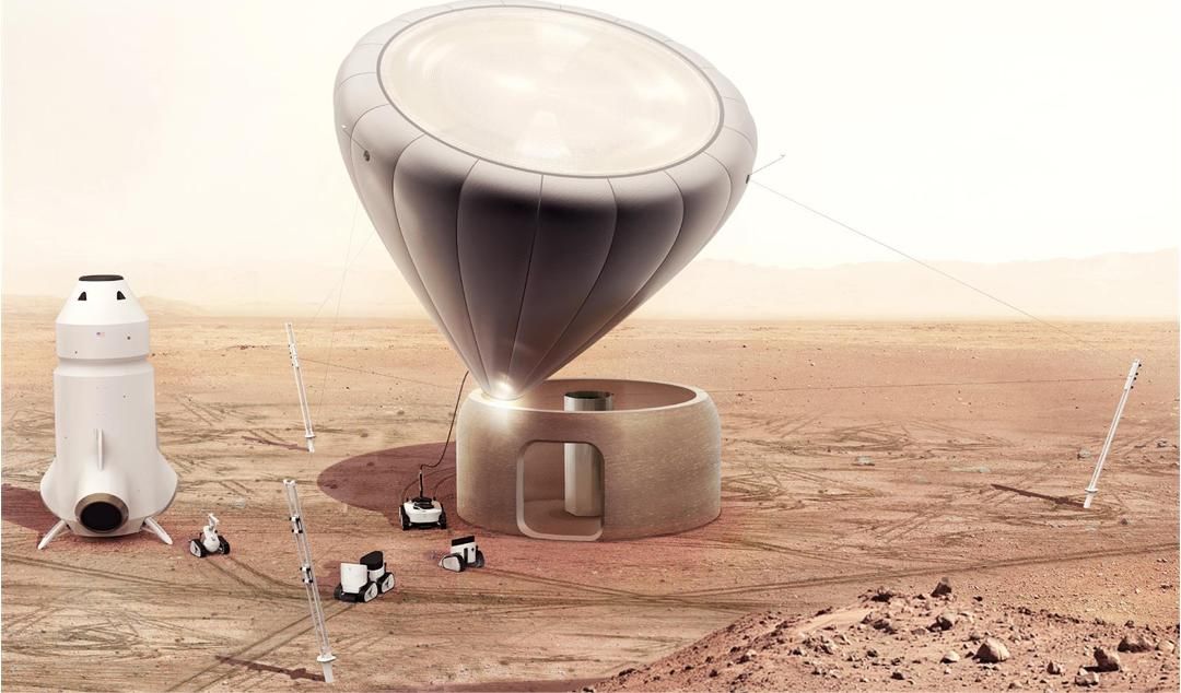 Nasa Awarded Marsha A 3d Printed Vertical Martian Habitat By Ai Spacefactory Space Architecture Habitats Skyscraper