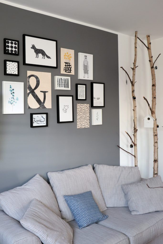WohnzimmerBilderwand Skandinavisch, schlicht und hygge Lavendelblog