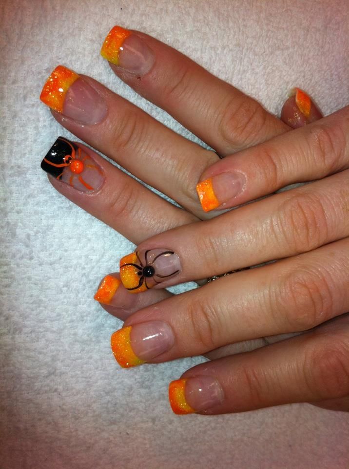 My nails - Halloween nails, fall nails, acrylic, nail art ...