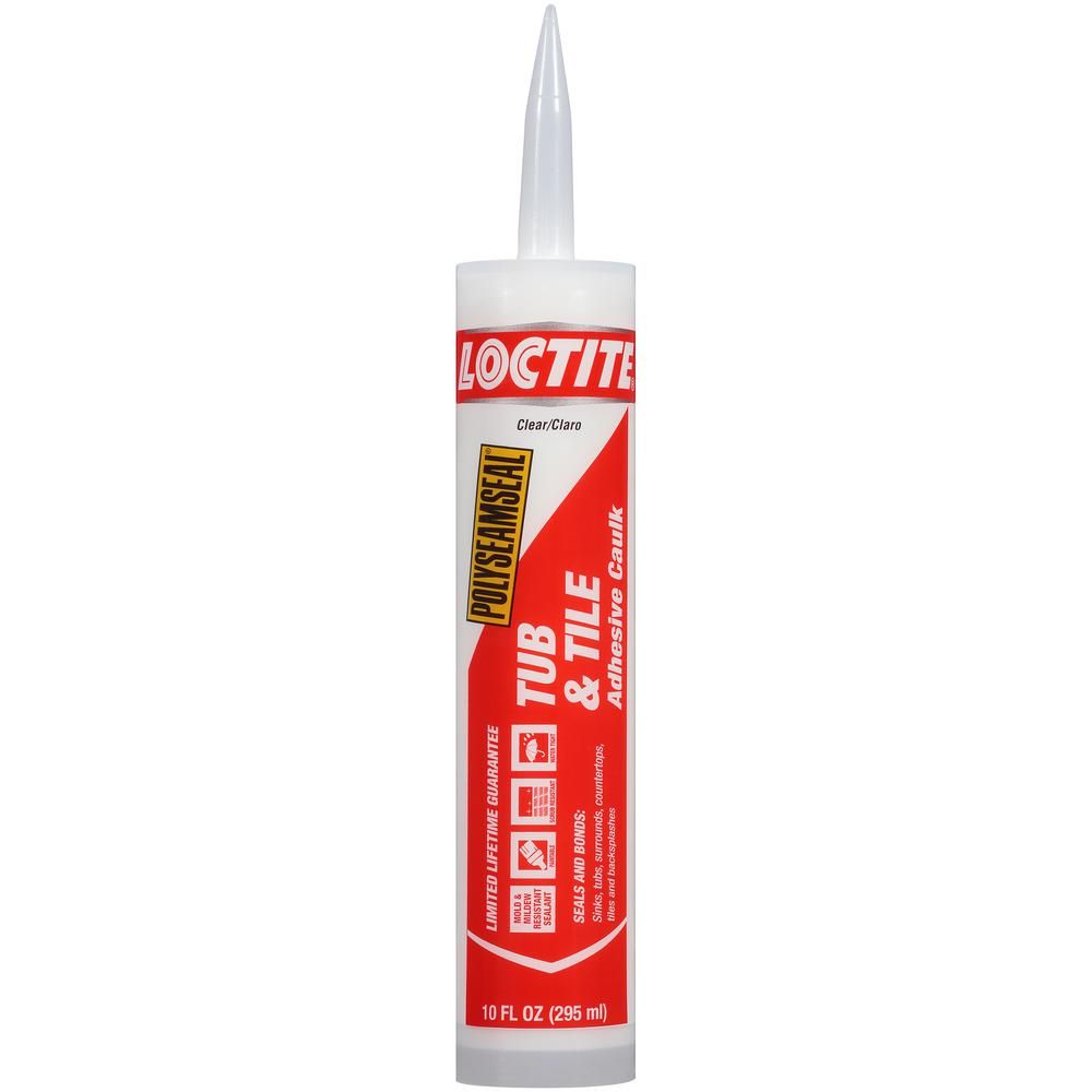 Loctite Polyseamseal 10 Fl. Oz. Clear Tub And Tile Adhesive Caulk - Loctite Polyseamseal 10 Fl. Oz. Clear Tub And Tile Adhesive Caulk