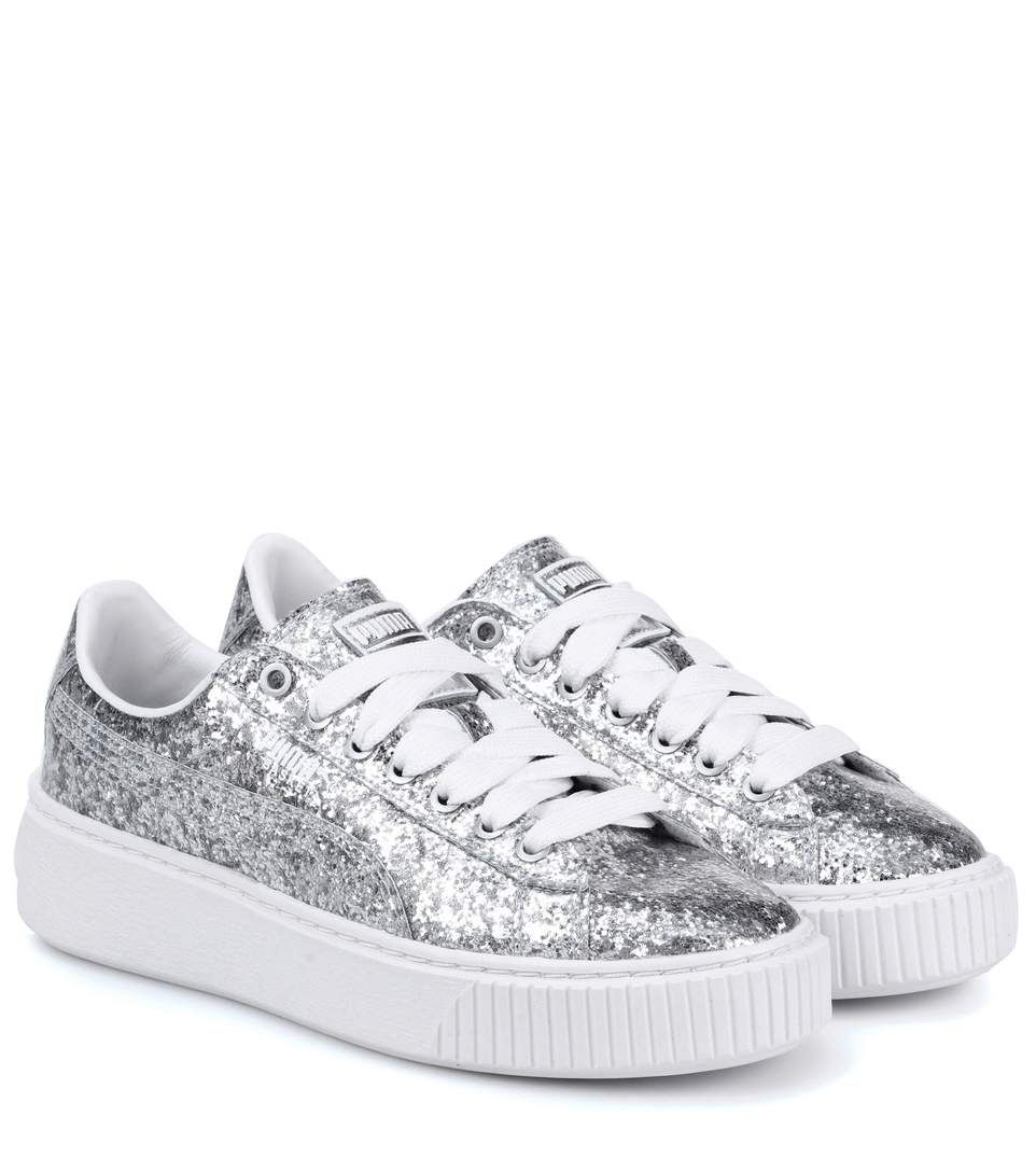 scarpe puma basket platformglitter scarpe puma basket platformglitter