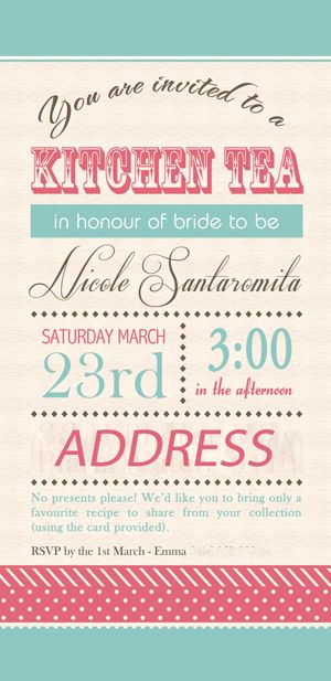 kitchen tea invitation kitchen tea ideas 3 in 2018 pinterest