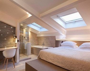 Quelle couleur pour une chambre parentale au top ? | Attic bathroom ... Quelle couleur pour une chambre parentale au top ? | Attic bathroom ...