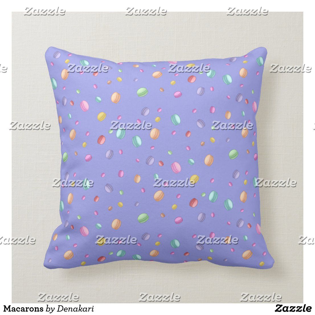 Macarons Throw Pillow Zazzle Com In 2021 Throw Pillows Pillows Custom Pillows