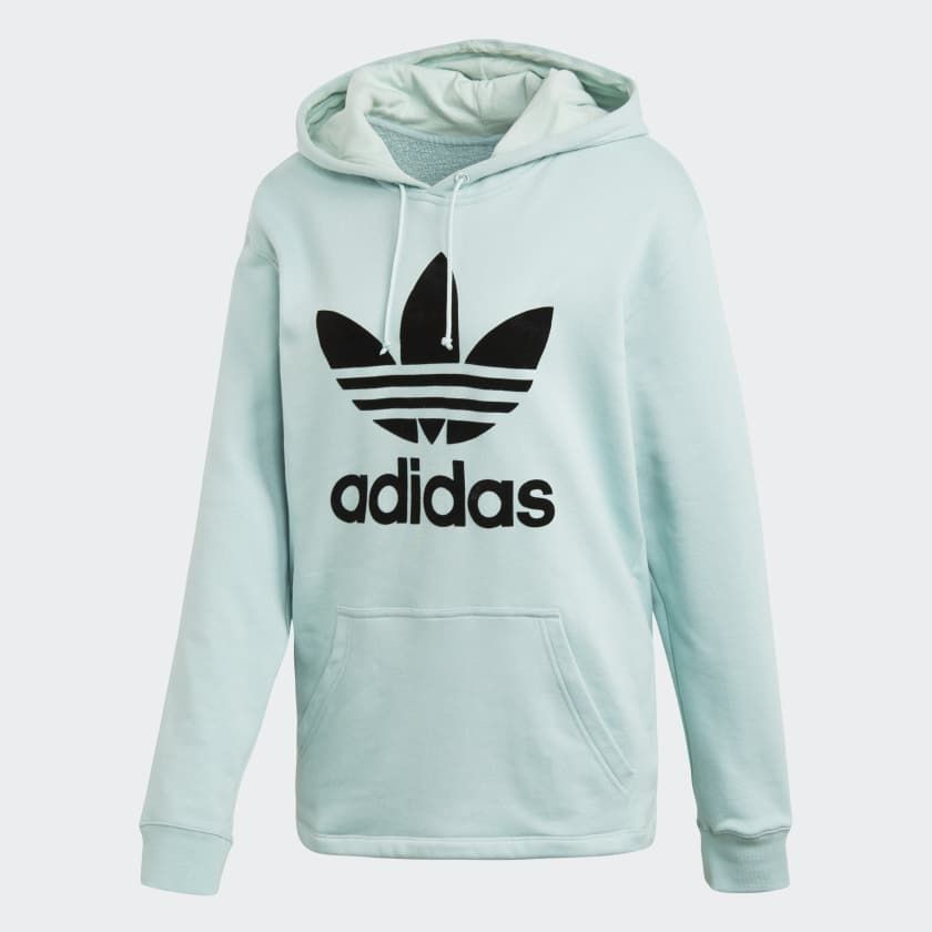 Oversize Hoodie Green DH4256 | Oversize hoodie, Hoodies Trefoil Hoodie Blue XS Womens | Women hoodies sweatshirts