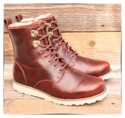 Ugg Australia Mens Hannen Cordovan Red Leather Rain Snow Boots Us 9 Uk 8 Eu 42 And - Red Leather Boots Australia Ugg Australia Mens Hannen Cordovan Red Leather Rain Snow Boots Us 9 Uk 8 Eu 42 And - Red Leather Boots Australia