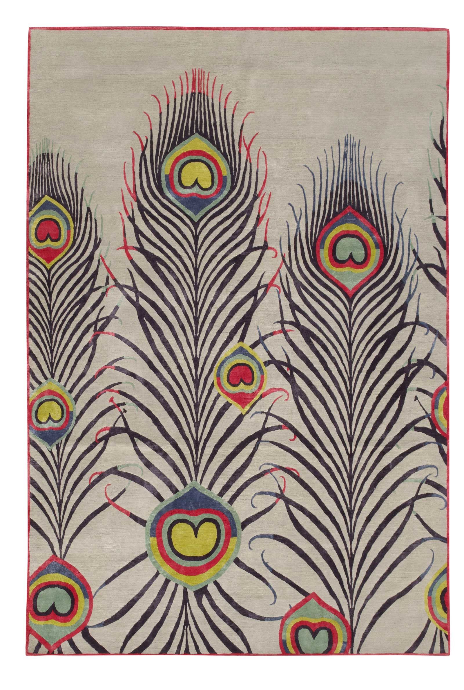 Pea Light By Matthew Williamson Silk Contemporary Hand Pea Light By Matthew Williamson Silk Contemporary Hand Knotted Designer Rugs