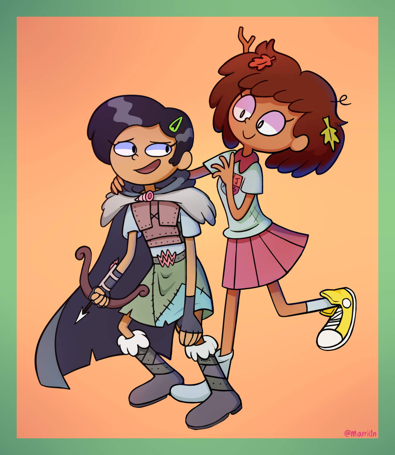 Marcy And Anne By Marrii1n On Deviantart Cartoon Disney Xd Cartoons Cartoon Art