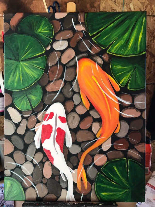 Excited to share this item from my #etsy shop: A Peaceful Moment Easy Canvas Art, Simple Canvas Paintings, Canvas Drawings, Small Canvas Art, Mini Canvas Art, Unique Paintings, Easy Nature Paintings, Easy Landscape Paintings, Canvas Ideas