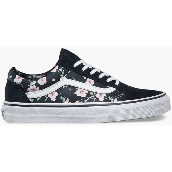 gray floral vans