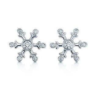 Tiffany Co Snowflake Diamond Earrings Let It Snow Pinterest Tiffany Co Snowflake Diamond Earrings