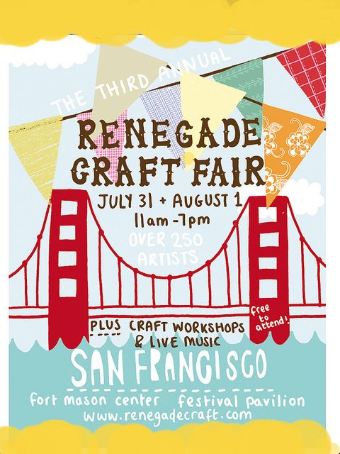 renegade craft fair flyer eflyer design illustrations art show flyer examples