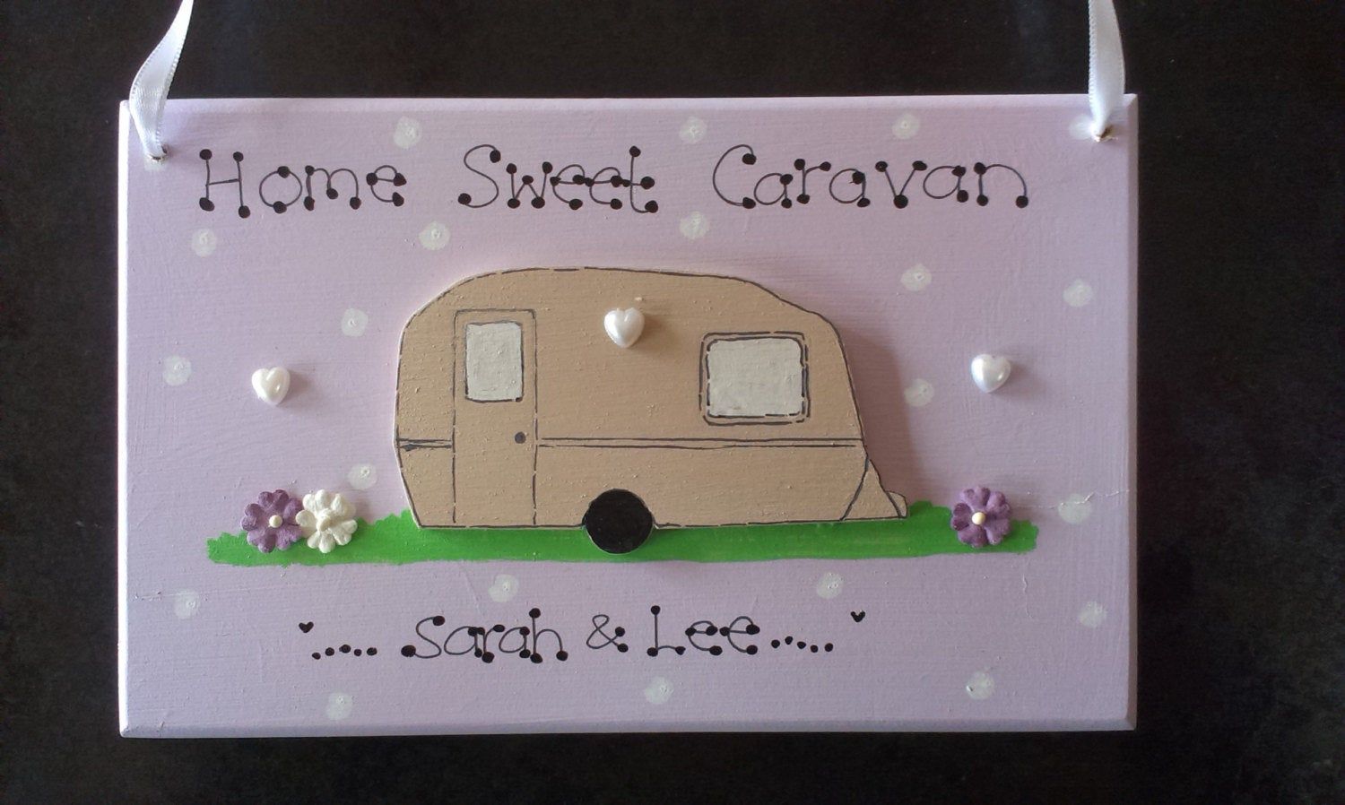 Personalised Home Sweet Caravan Gift Plaque, Camper Van, Caravan Lover, Holiday, Home Decor, Second Home, Novelty Gift, Family, Custom Sign