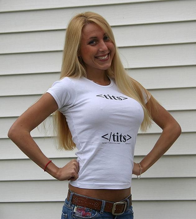 html boobs joke tshirt Know it sex testing