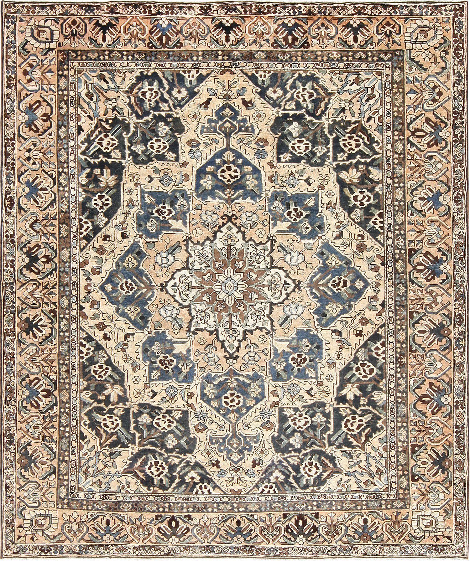 Oversize Laver Kerman Carpet With Golden Field Antique Rugs Rugs Rugs On Carpet