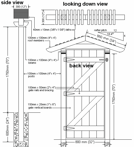 gated arbor plan drawings #WoodPlansDrawing