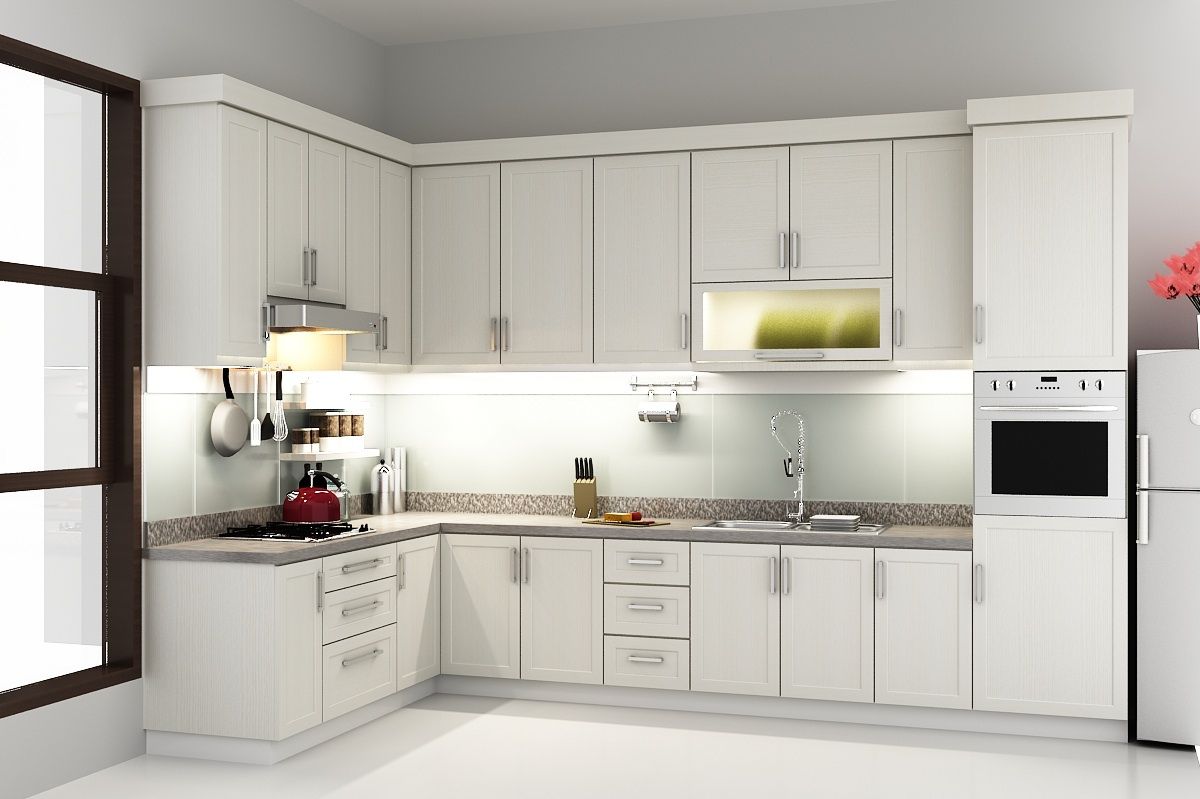 Traditional Classic Neutral Color Kitchen Design American Style With Stands Free Rectang Kitchen Cabinet Interior Traditional Kitchen Design Building A Kitchen
