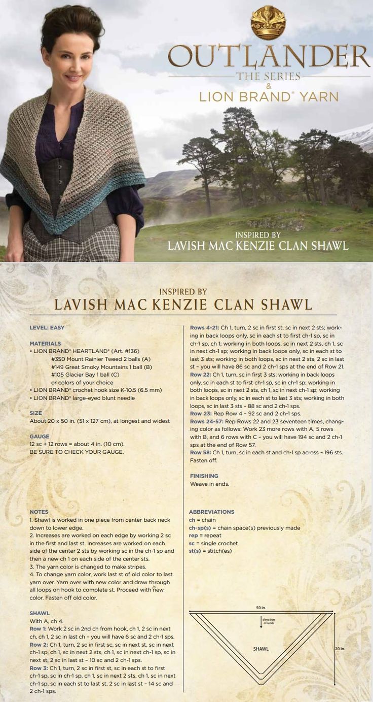 Outlander Clan Shawl