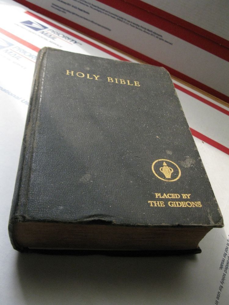 Vintage Bible Placed By Gideons Hardcover National Bible Press