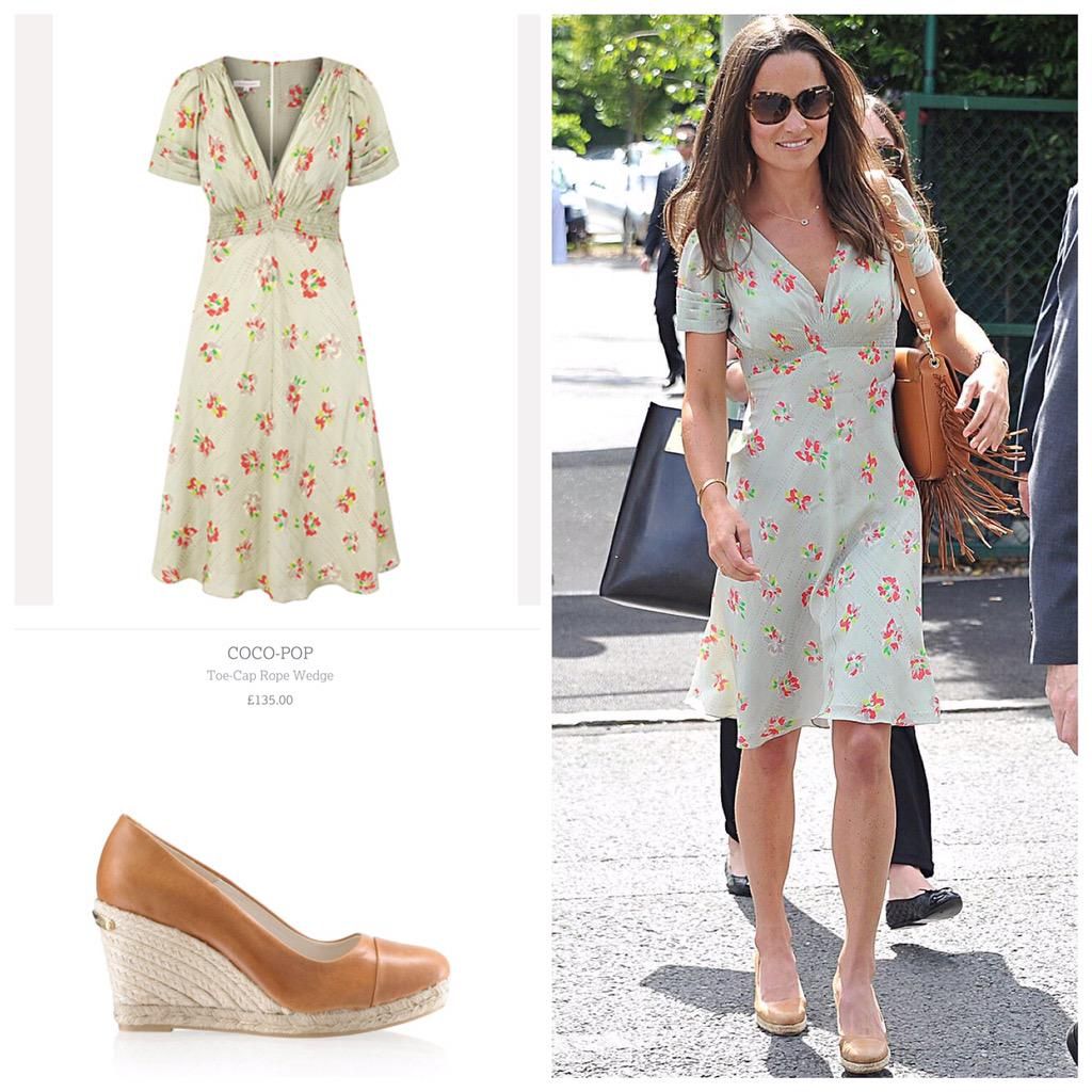 MiddletonMaven on Twitter | Dresses with wedges outfit, Pippa middleton