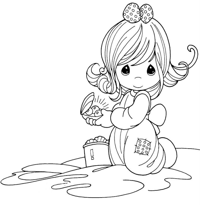 Perlas En Ostra Precious Moments Para Colorear Colorir Desenhos Dibujos Imagenes Para Colorear Ninos Precious Moments