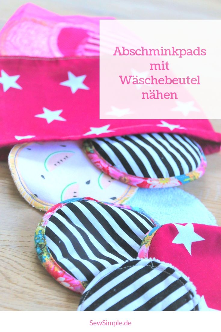 Abschminkpads nähen: Einfach selber machen mit Gratis-Anleitung #sewingbeginner