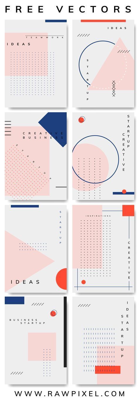 Download this cool set of Memphis design vector layouts, templates, posters, banners and many more mockups, vectors, illustrations, stock photos at rawpixel.com Design De Configuration, Poster Design Layout, Graphisches Design, Design Brochure, Graphic Design Layouts, Graphic Design Posters, Simple Poster Design, Roll Up Design, Deisgn