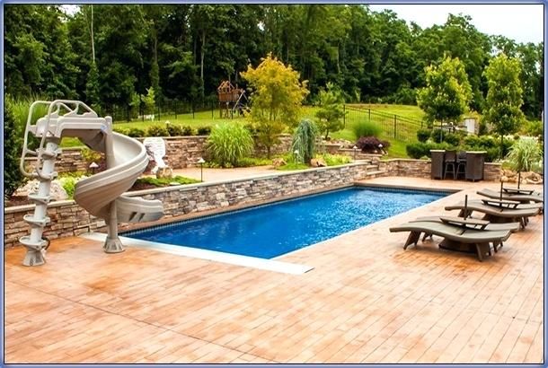 Inground Swimming Pool Patio Ideas Deck Inground Swimming Pool Patio Ideas
