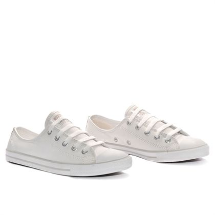 tênis converse all star couro sintético branco