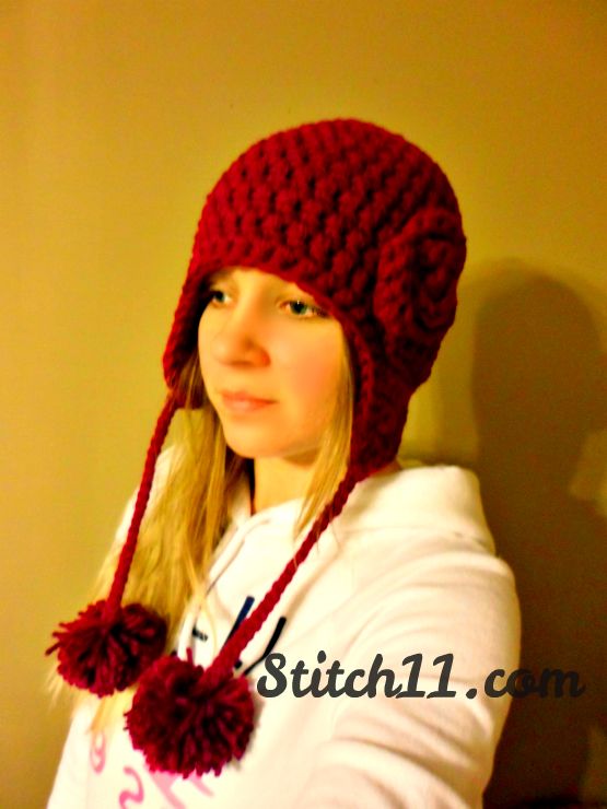 Loving Rose | Crochet hats, Crochet hat earflap, Crochet hat free