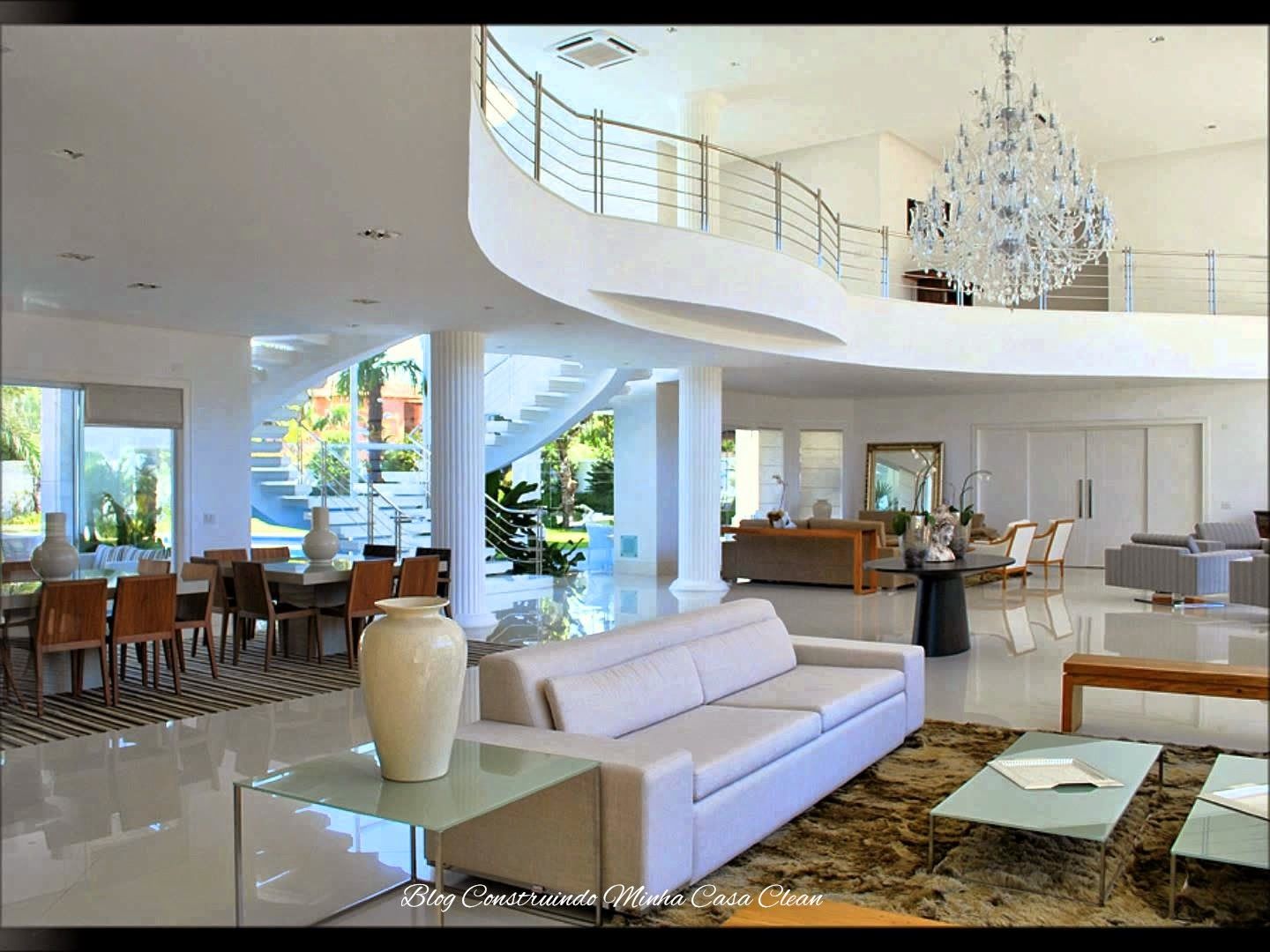 30 Salas De Estar Decoradas Com Escadas Em Curva Maravilhosas -> Fotos De Salas De Estar Decoradas Modernas 30 Salas De Estar Decoradas Com Escadas Em Curva Maravilhosas -> Fotos De Salas De Estar Decoradas Modernas